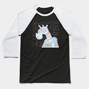 The Unicorn Future is Looking Pastel Baseball T-Shirt